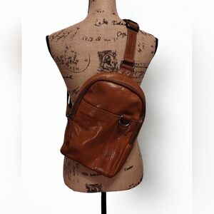 Spike And Sparrow Leather Convertible Sling Bag